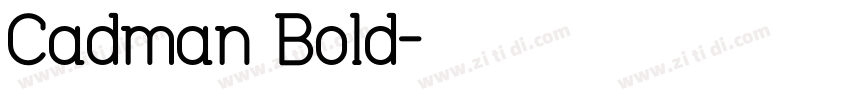 Cadman Bold字体转换